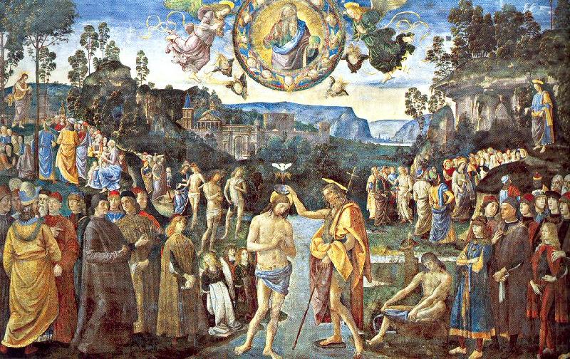 PERUGINO, Pietro Scenes from the Life of Christ china oil painting image